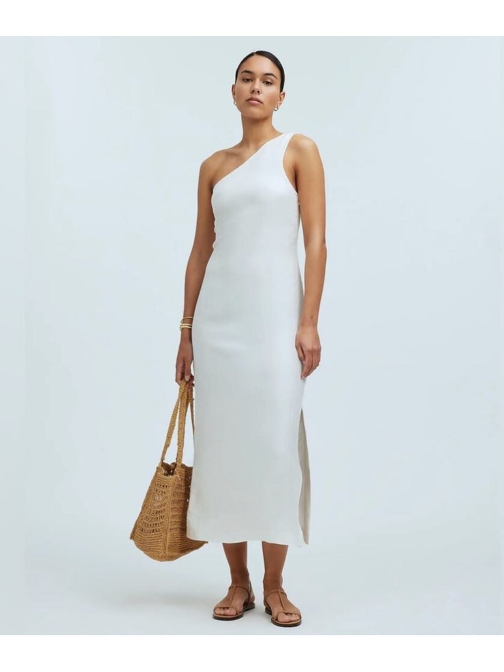 Madewell One-Shoulder Midi Dress
